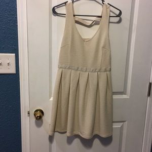 Cream cocktail dress